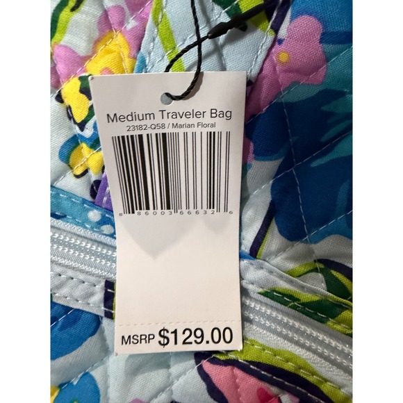 NWT VERA BRADLEY TRAVELER BAG Marian Floral - MEDIUM (MSRP $129) - Picture 3 of 6